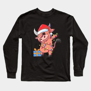 Dabbing Ox Christmas Long Sleeve T-Shirt